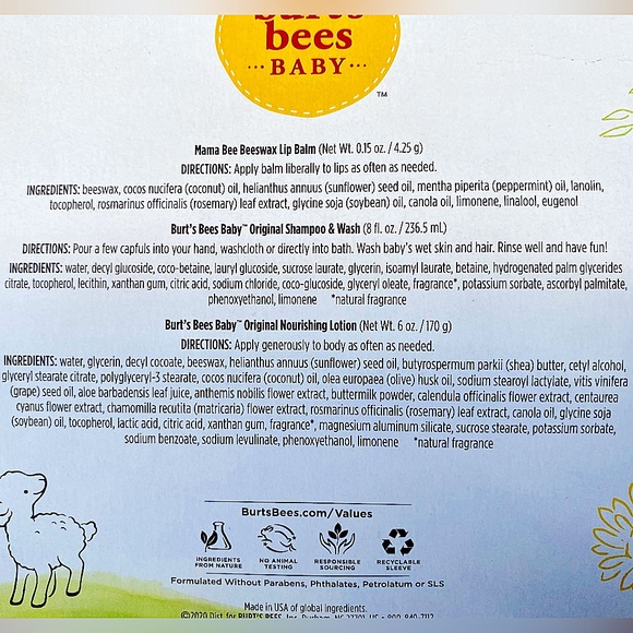 š Burtās Bees Baby Joyful Mom & Baby Gift Set! Full size products! NWT! š - Picture 3 of 6